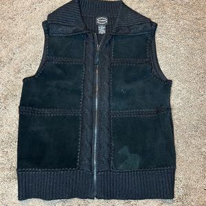 Designers Originals Studio Leather Vest unisex black